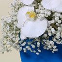 Blue gypsophilia bouquet