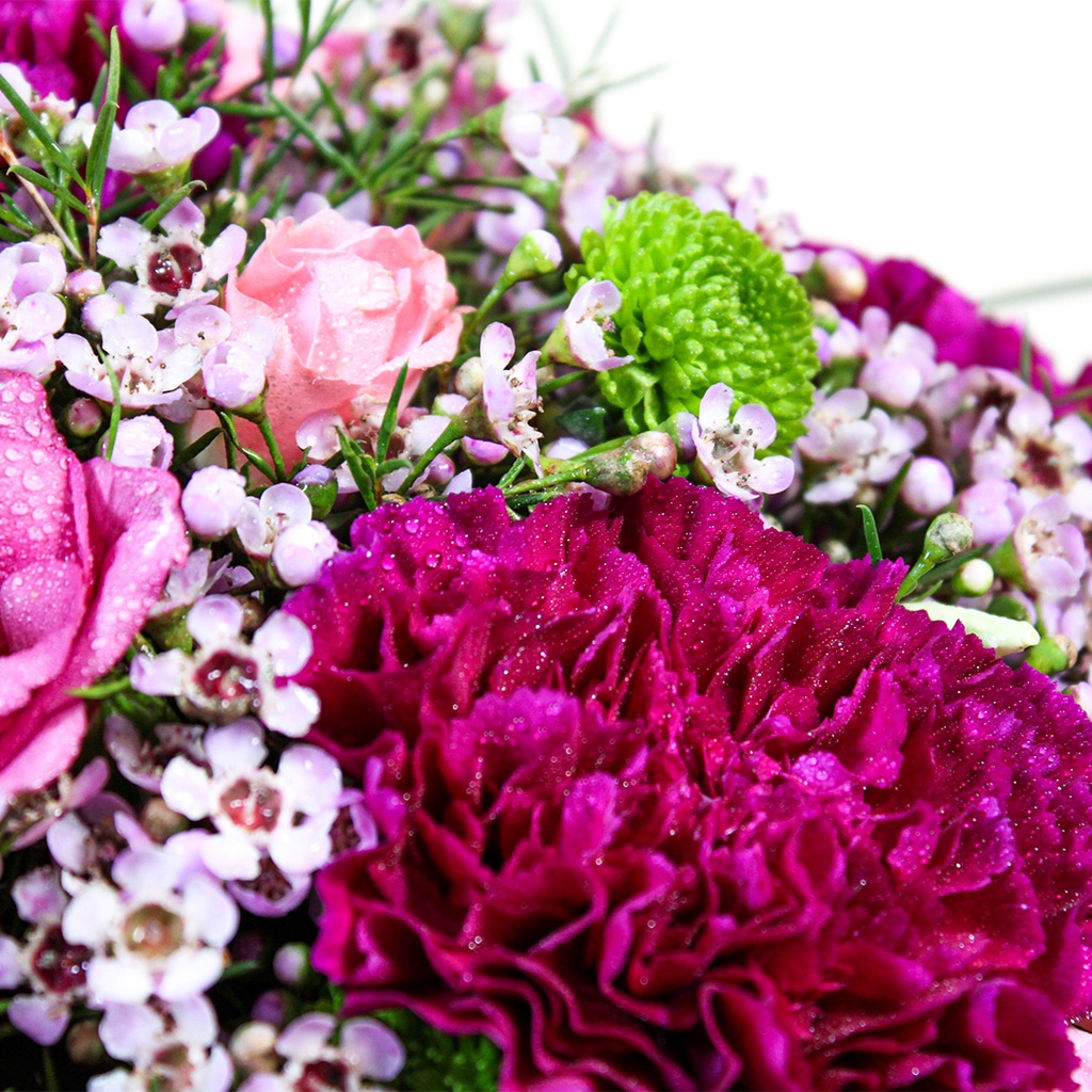 vase of hyacinth flowers