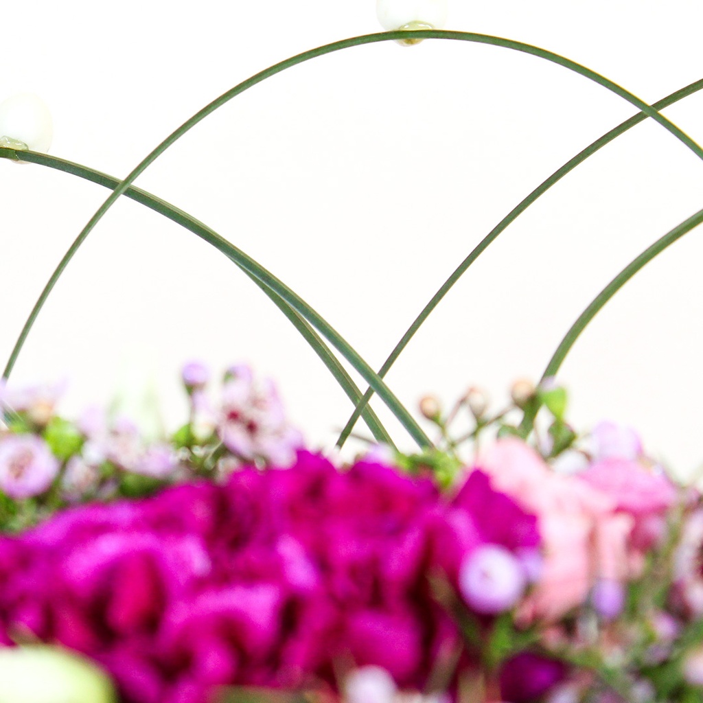 vase of hyacinth flowers