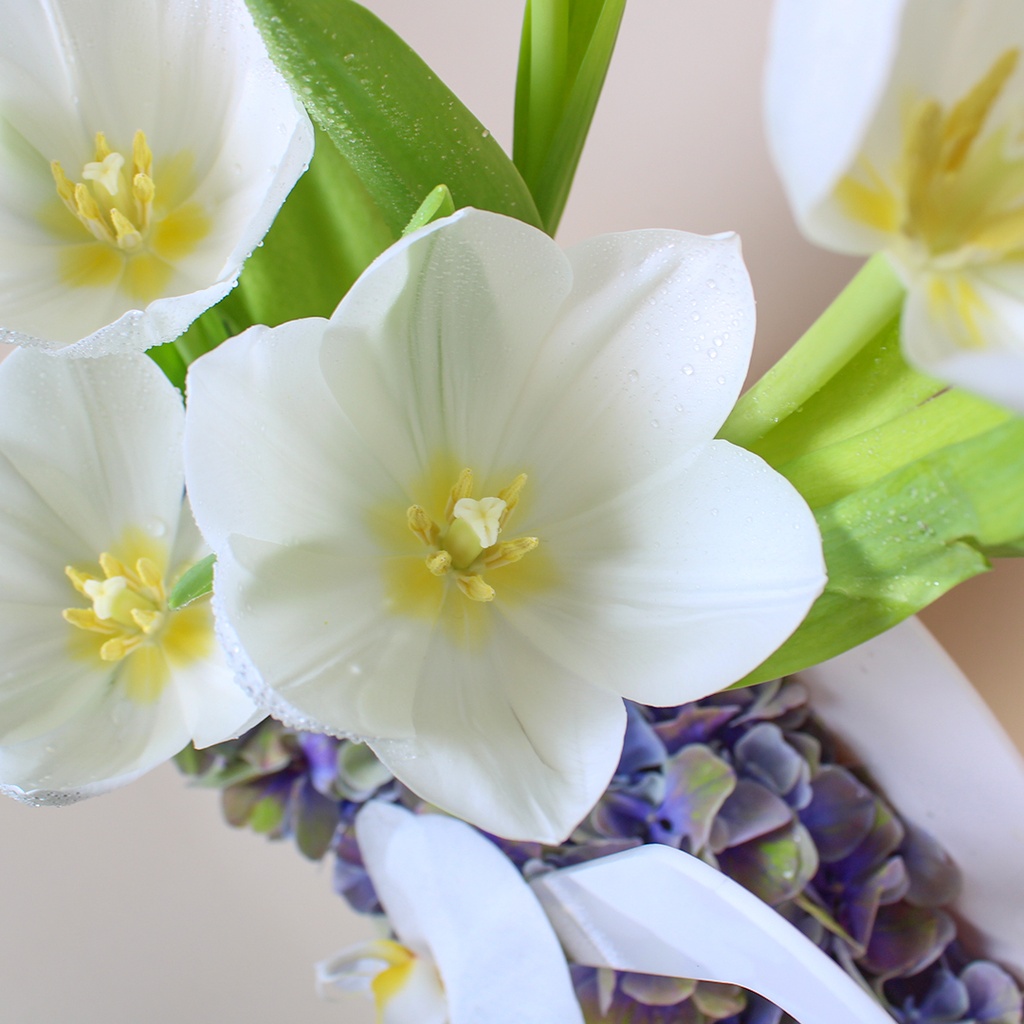 White tulip bouquet