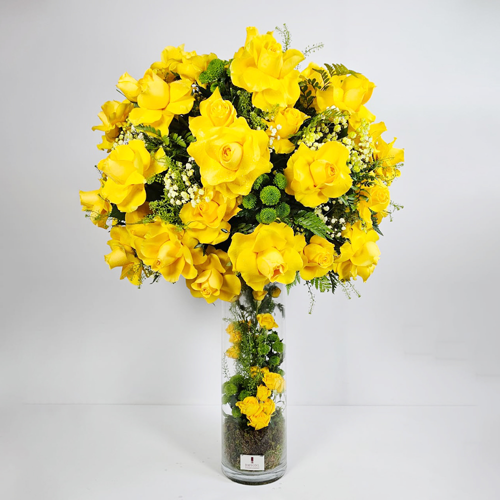 Excel yellow vase