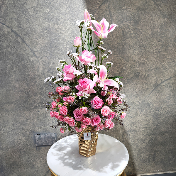 Pink Flower Vase