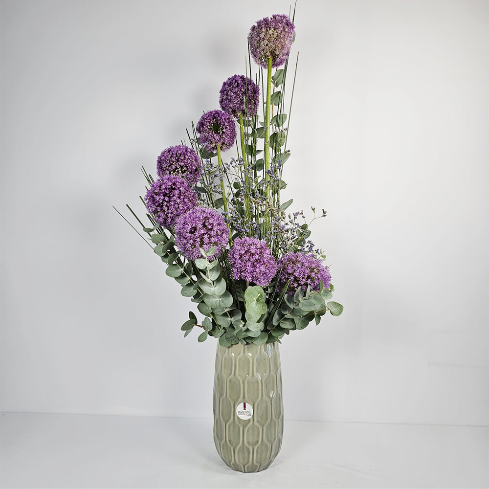 Purple balls vase