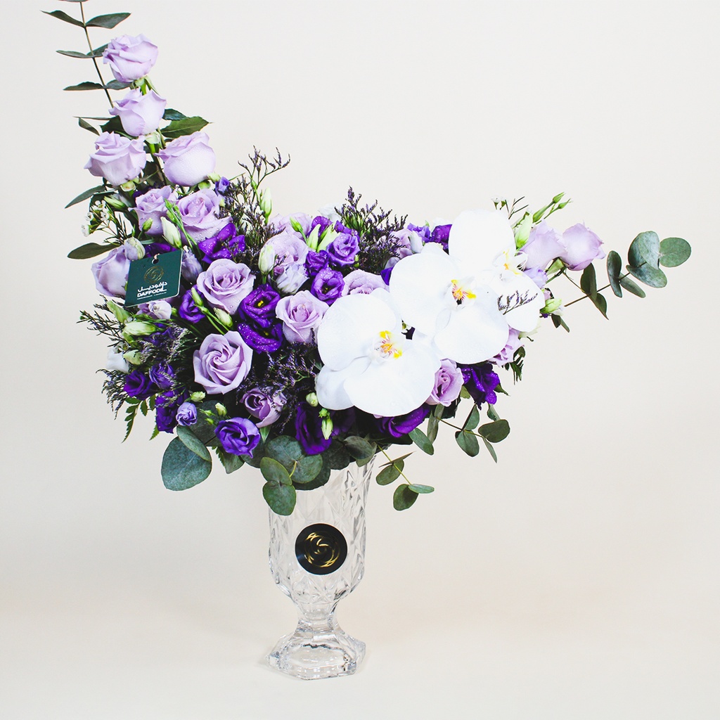 Purple rose vase