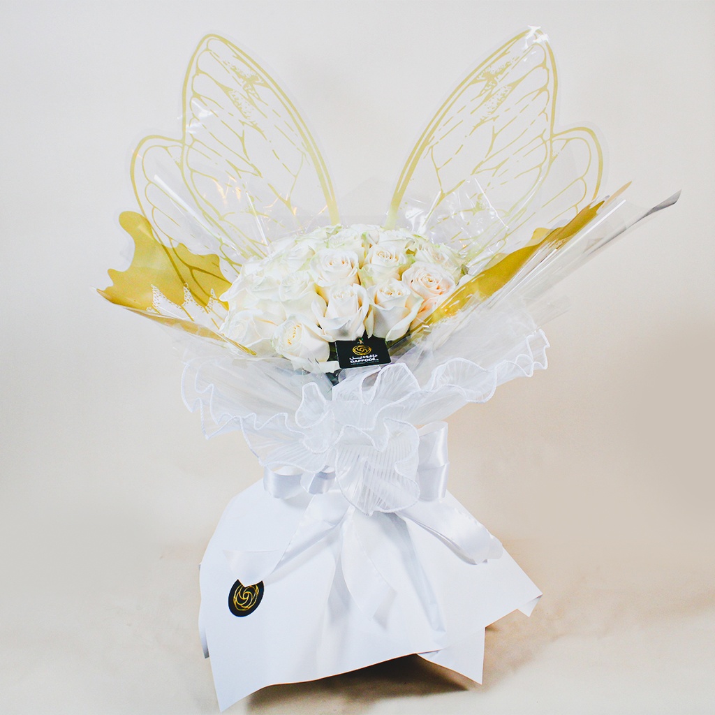 White butterfly bouquet