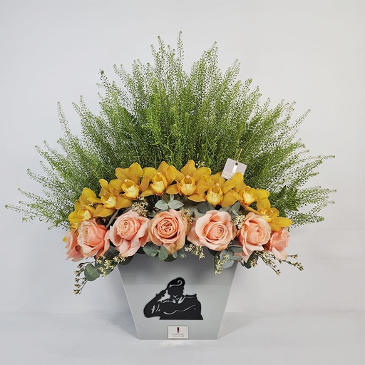 Military graduation vase