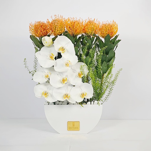 White Excel Vase